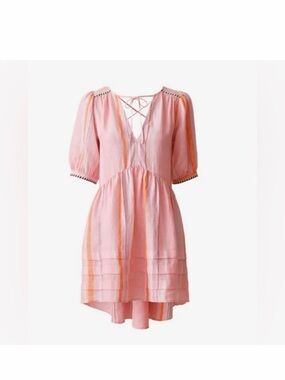 H&M x LemLem Collab - pink linen dress size small